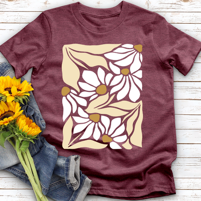 Abstract Flowers Softstyle Tee