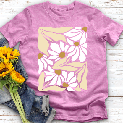 Abstract Flowers Softstyle Tee