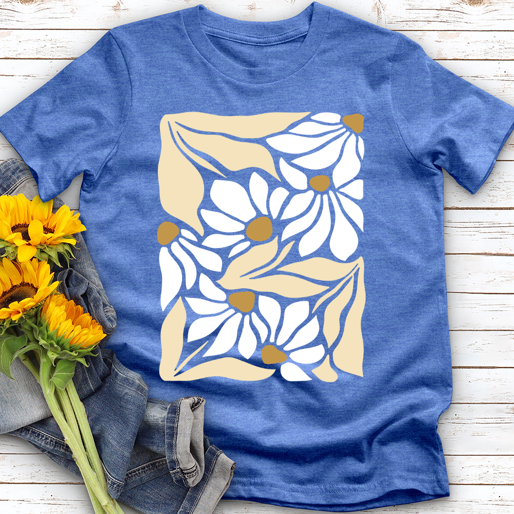 Abstract Flowers Softstyle Tee