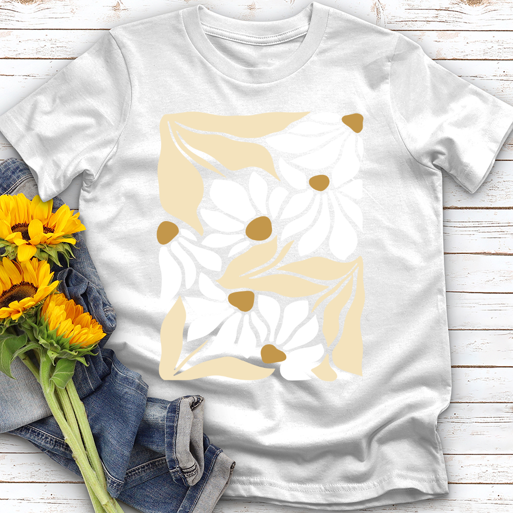 Abstract Flowers Softstyle Tee