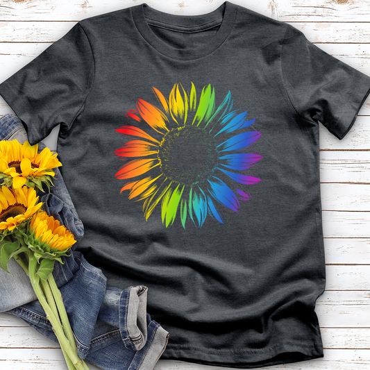 Rainbow Sunflower Softstyle Tee