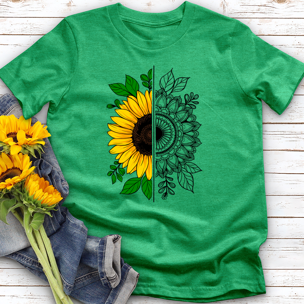 Abstract Sunflower Softstyle Tee