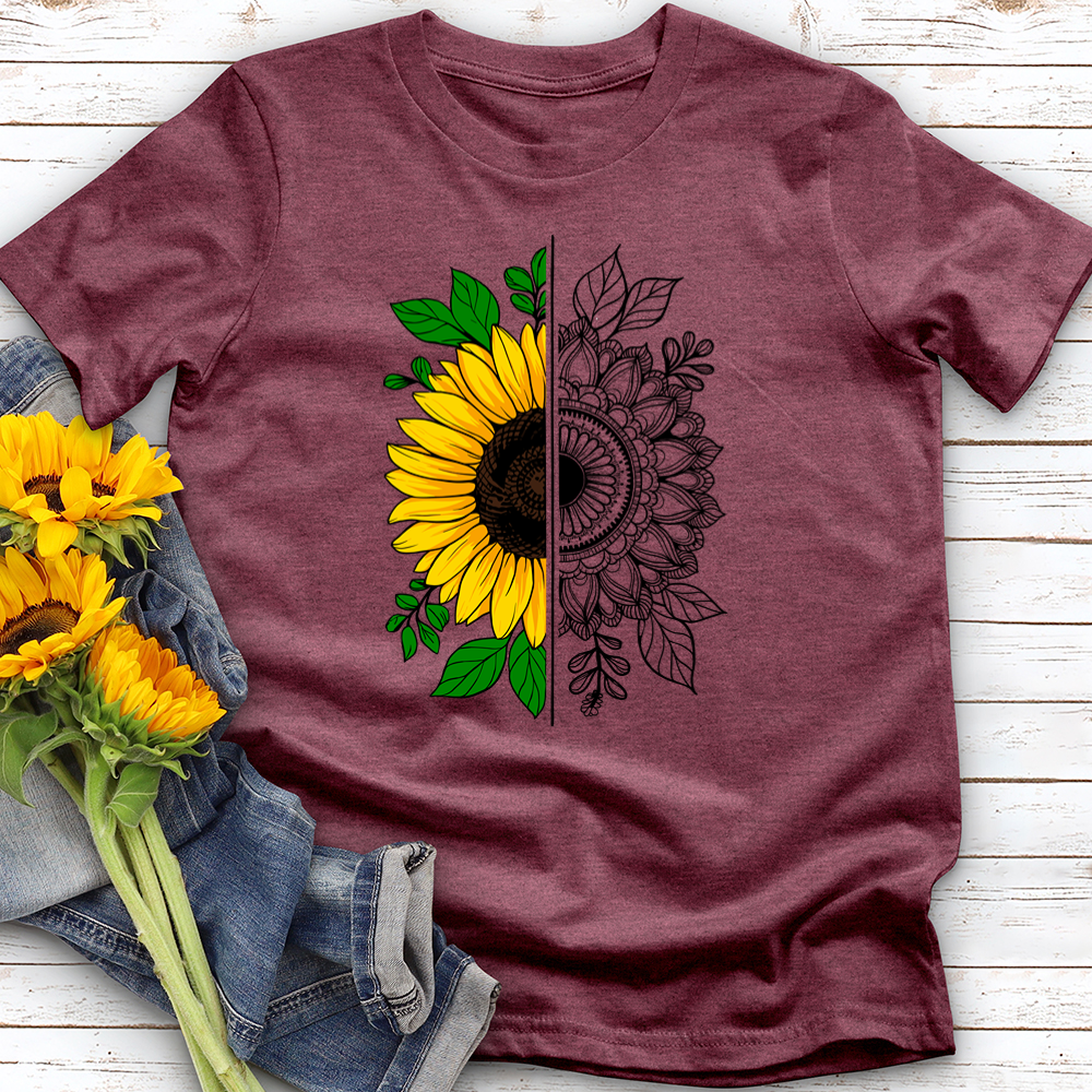 Abstract Sunflower Softstyle Tee