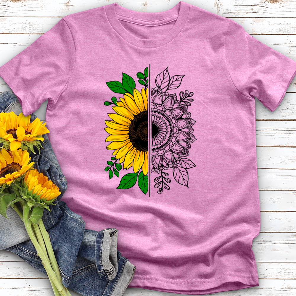 Abstract Sunflower Softstyle Tee