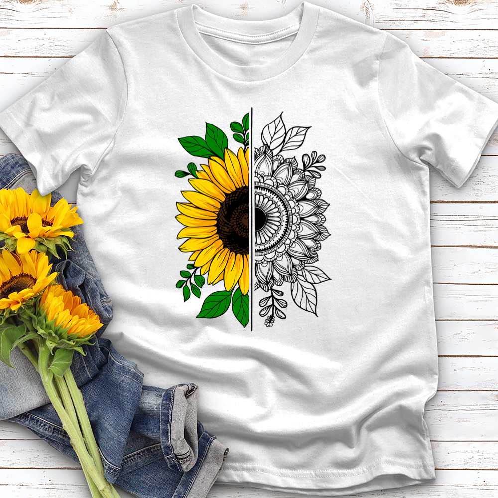 Abstract Sunflower Softstyle Tee