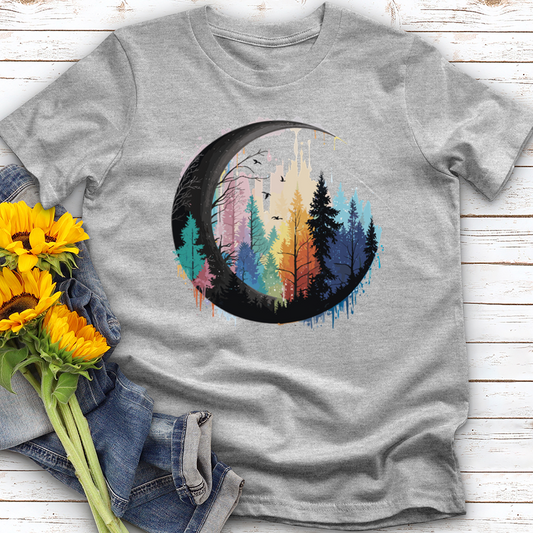 Forest Sunset Moon Softstyle Tee