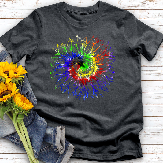 Tie dye sunflower Softstyle Tee