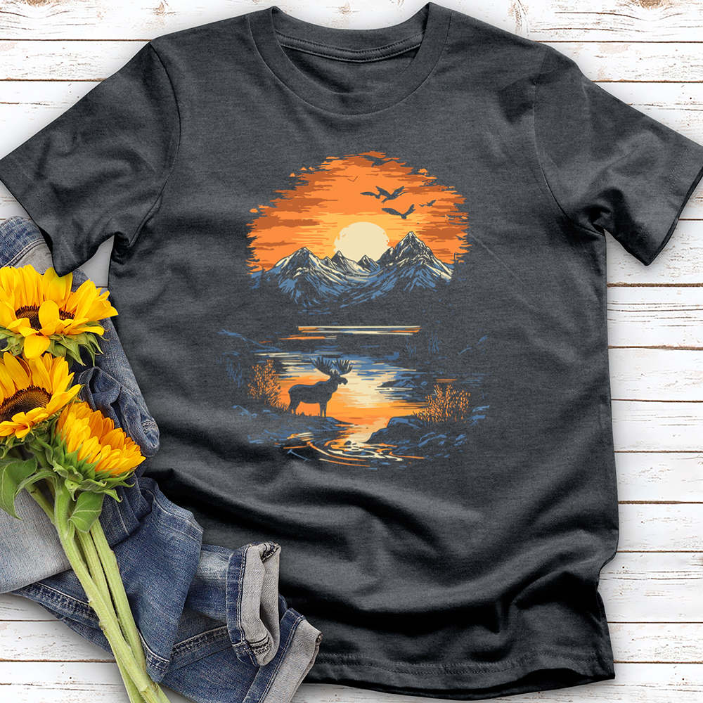 Moose Landscape Softstyle Tee