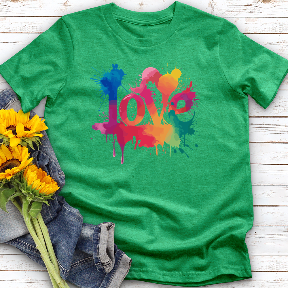 Watercolor Love Softstyle Tee