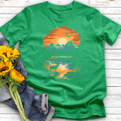 Moose Landscape Softstyle Tee