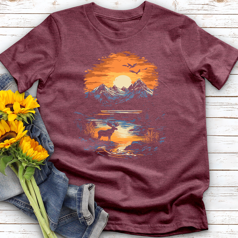 Moose Landscape Softstyle Tee