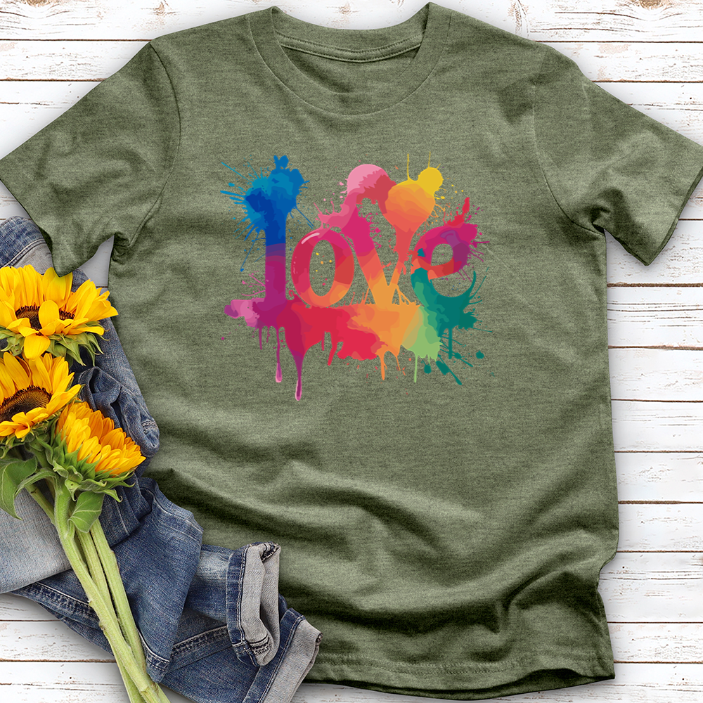 Watercolor Love Softstyle Tee