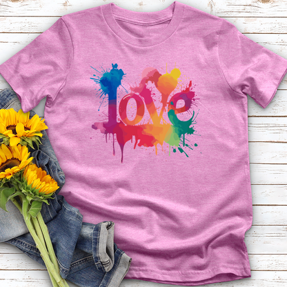 Watercolor Love Softstyle Tee