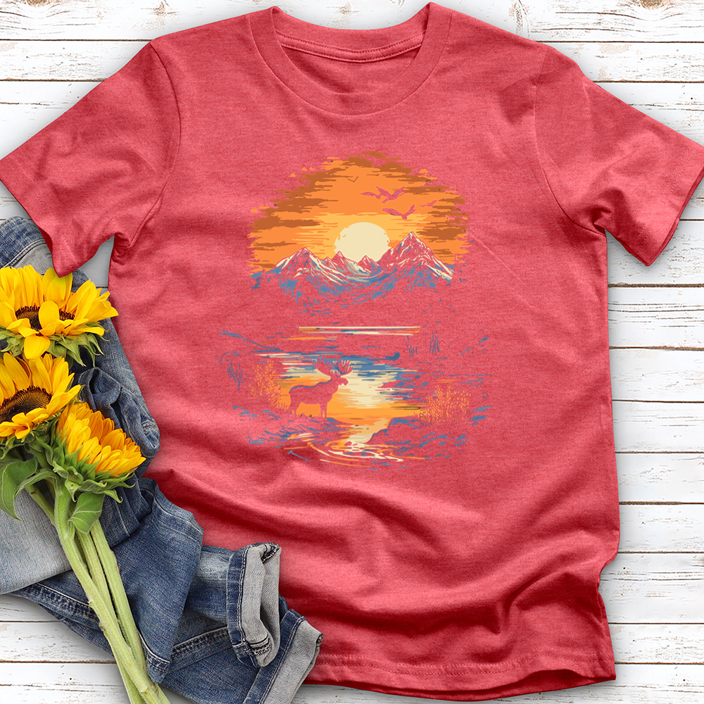 Moose Landscape Softstyle Tee