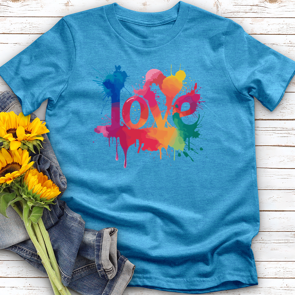 Watercolor Love Softstyle Tee