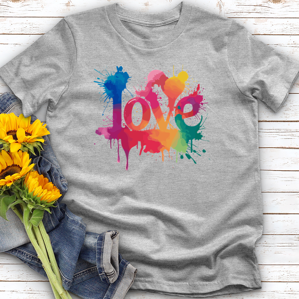 Watercolor Love Softstyle Tee