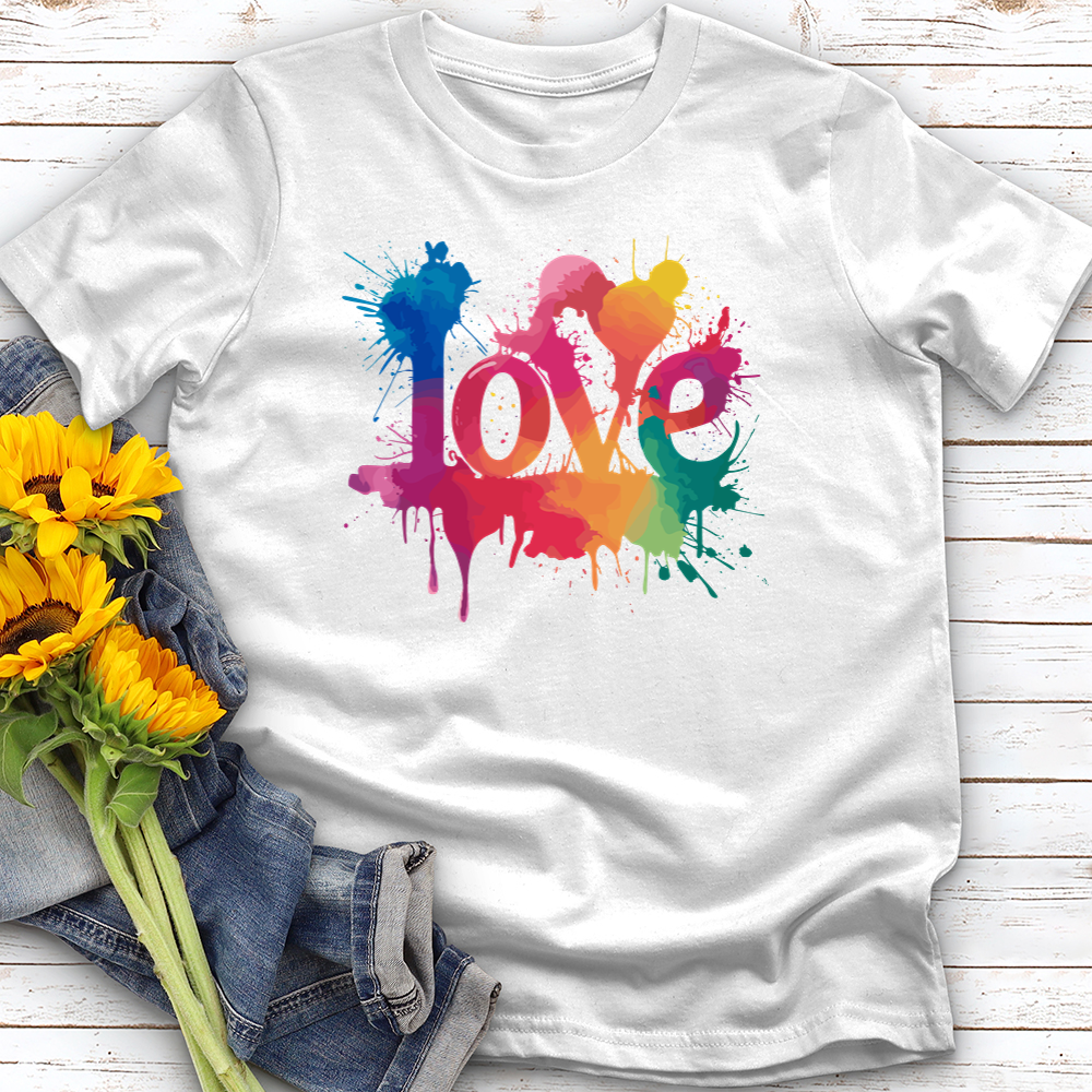 Watercolor Love Softstyle Tee