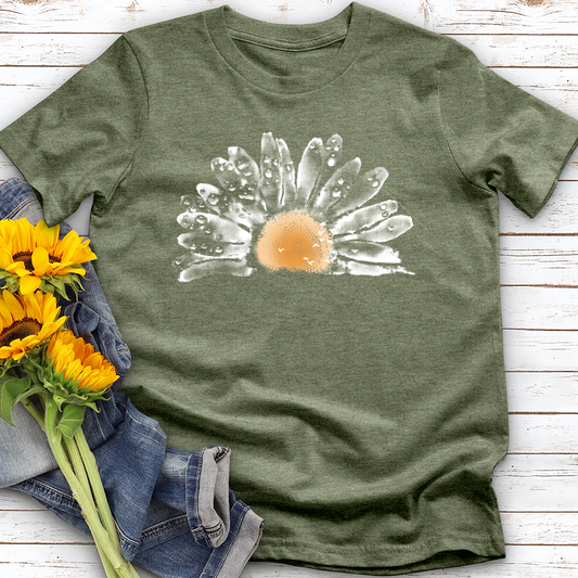 Watercolor Daisy Softstyle Tee