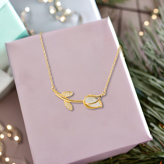 Golden Rose Necklace