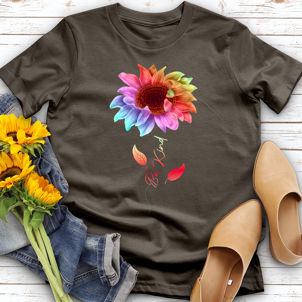 Be Kind Colored Sunflower Tee