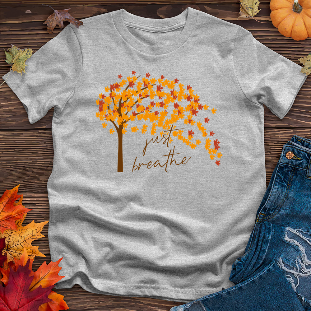 Just Breathe Fall Leaf Tee