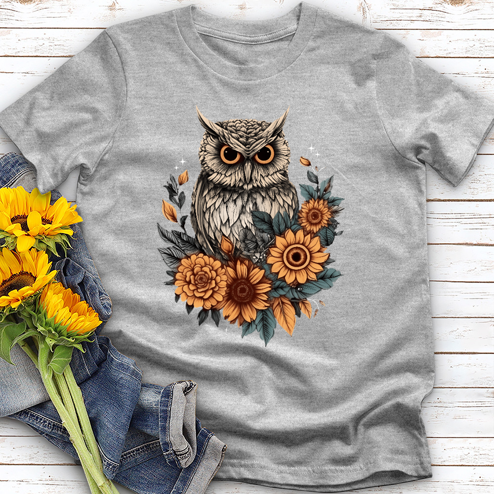 Floral Owl Tee