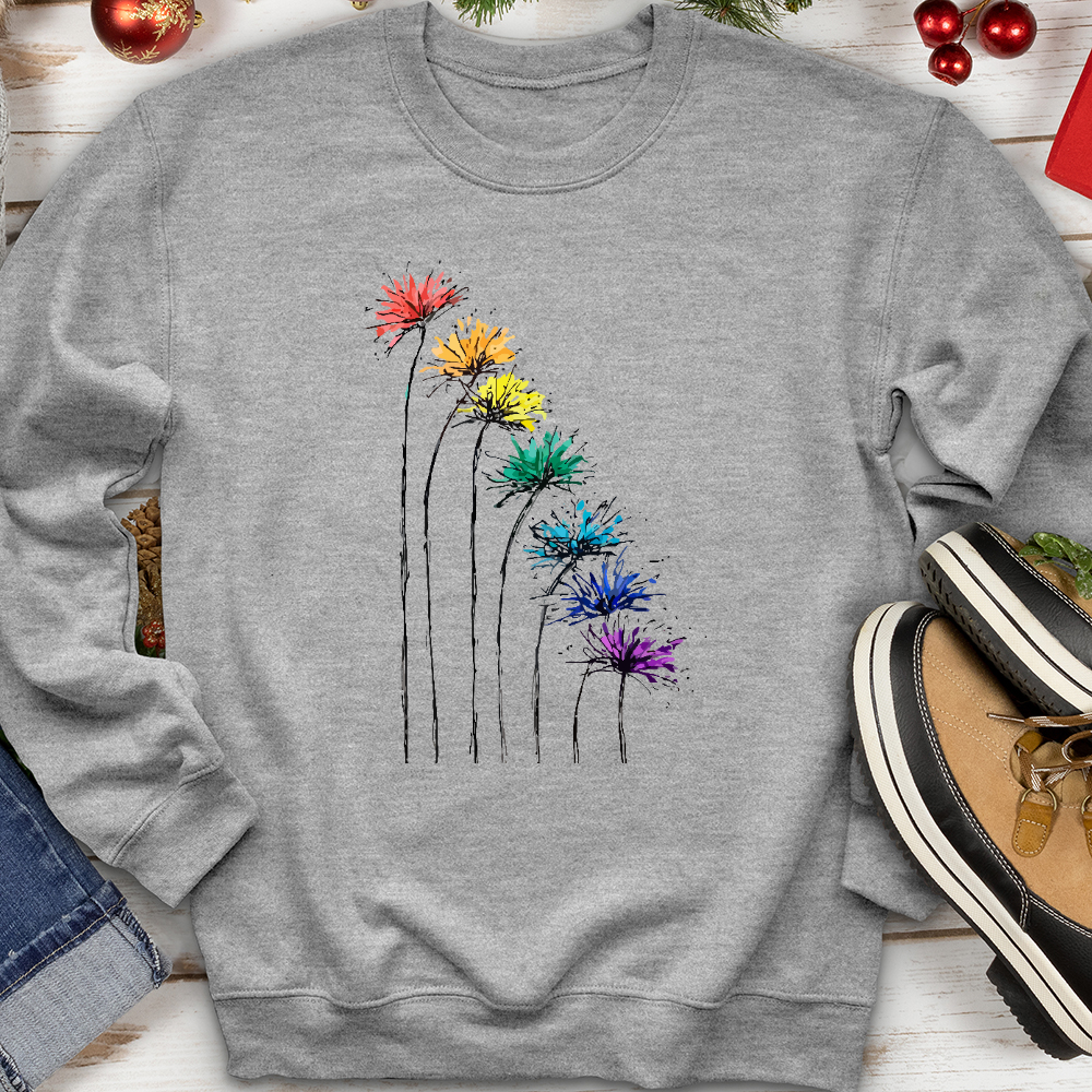 Rainbow Dandelion Sweater