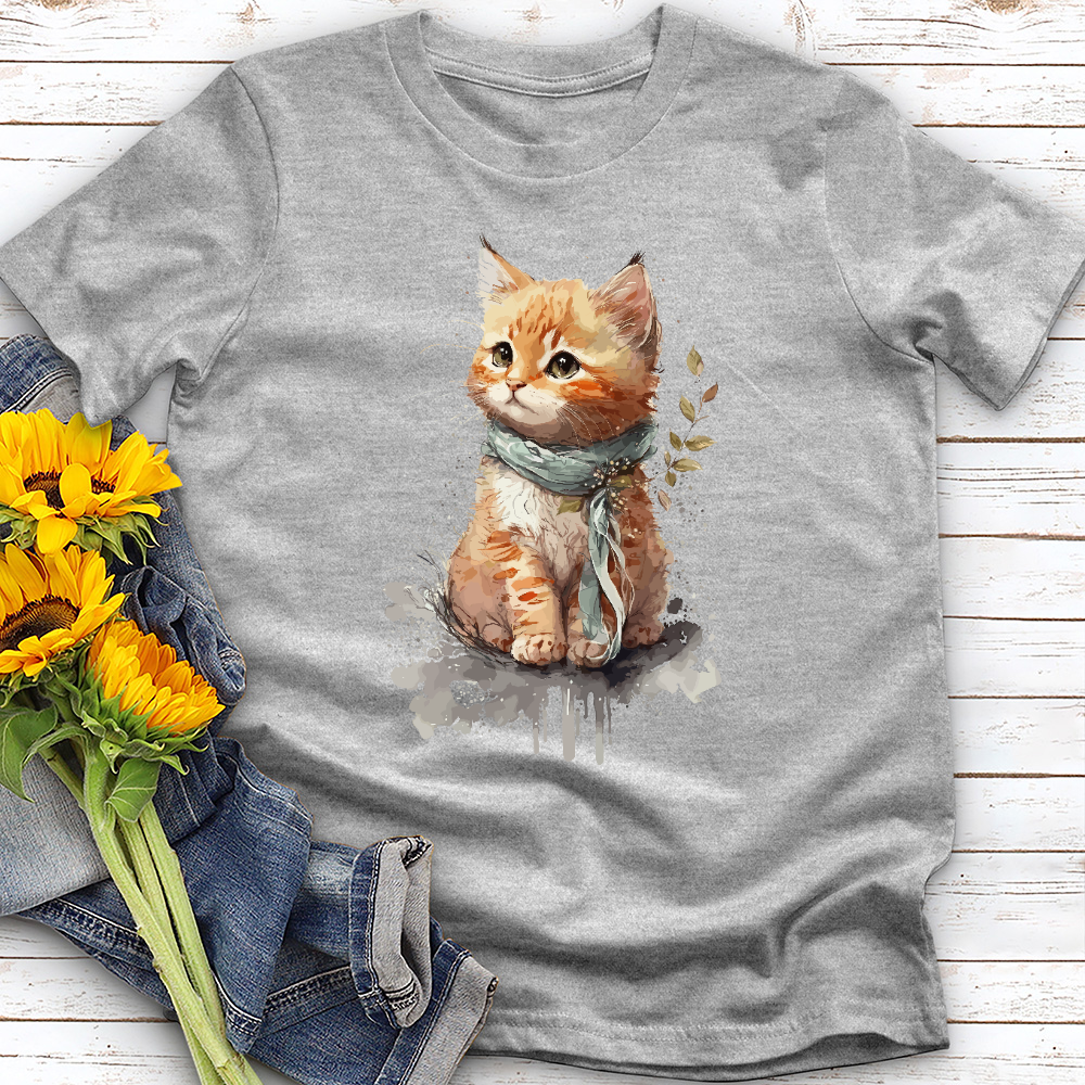 Watercolor Kitten Tee