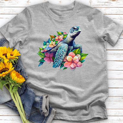 See Turtle Blossom Tee