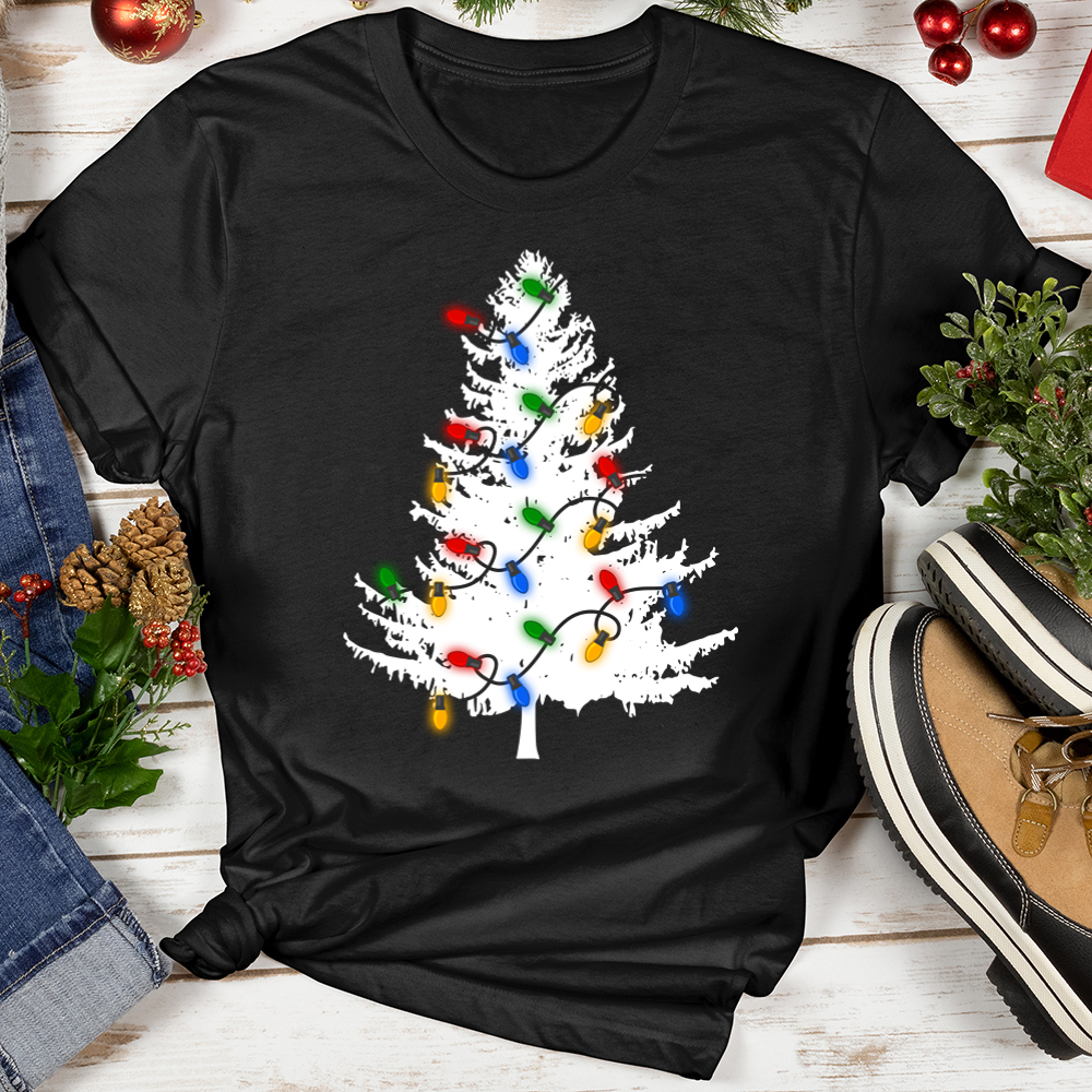 Evergreen Christmas Lights Softstyle Tee