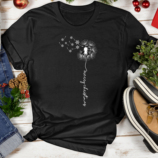 Merry Christmas Dandelion Softstyle Tee