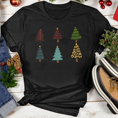 Minimalistic Christmas Trees Softstyle Tee