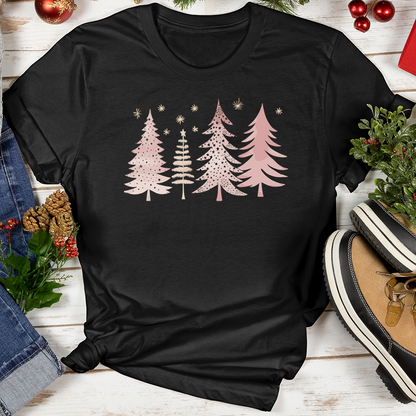 Xmas Pink Trees Softstyle Tee