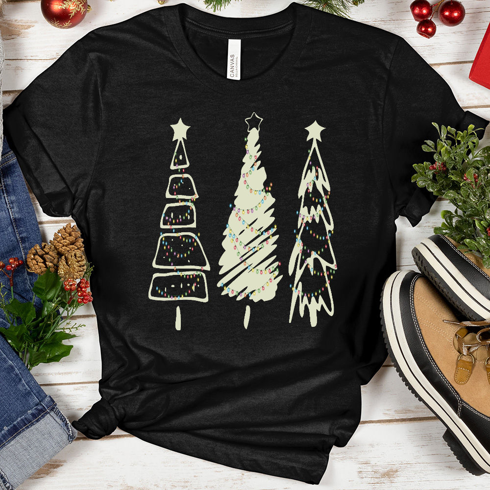 Christmas Trees Sketch Tee