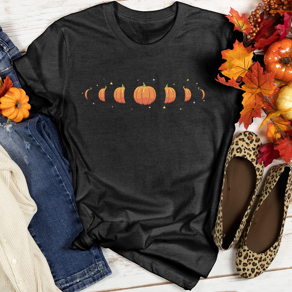 Pumpkin Phases Heathered Tee