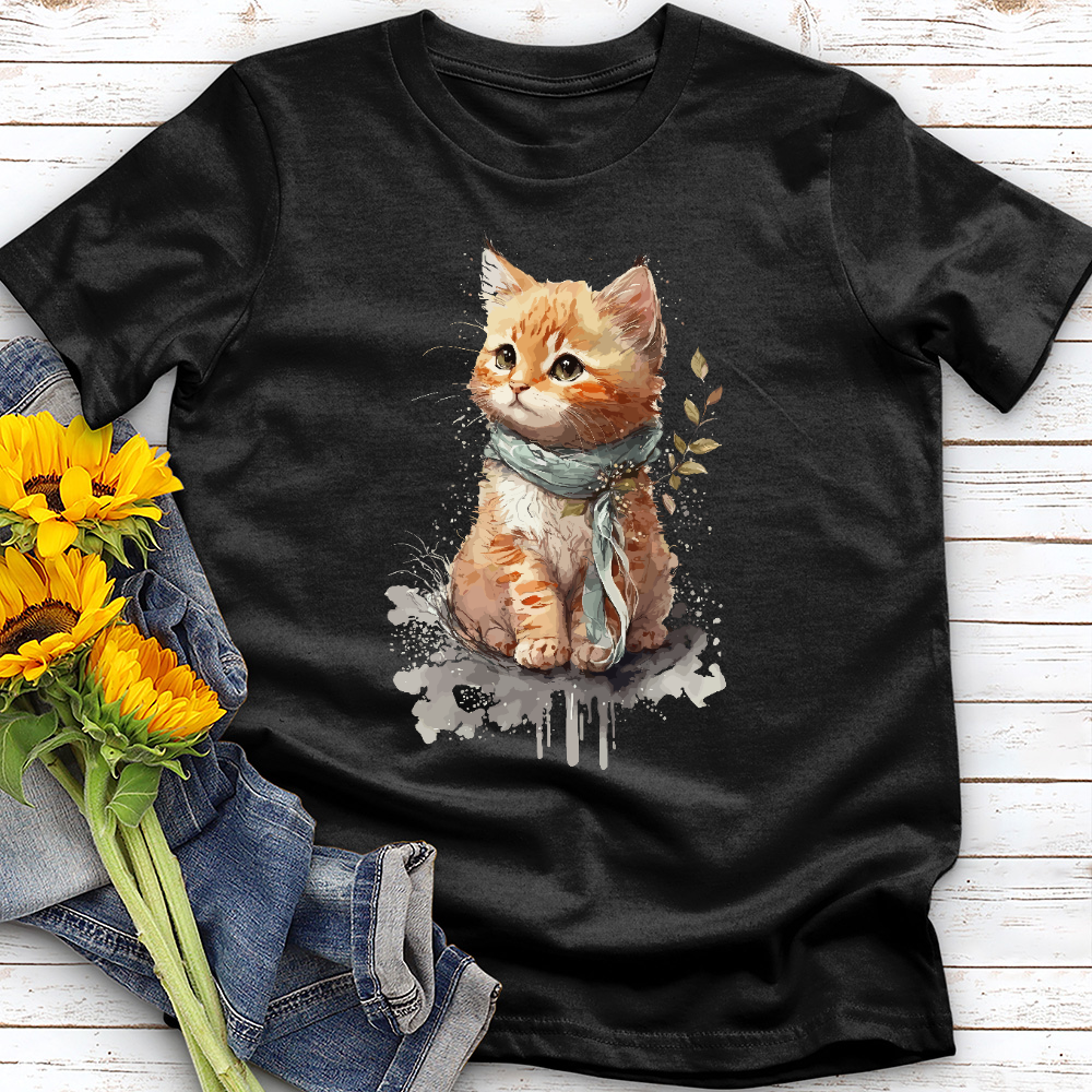 Watercolor Kitten Tee