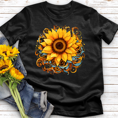 Rippling Sunflower Cotton Tee