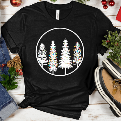 VIP Christmas Lights Tree Circle Tee