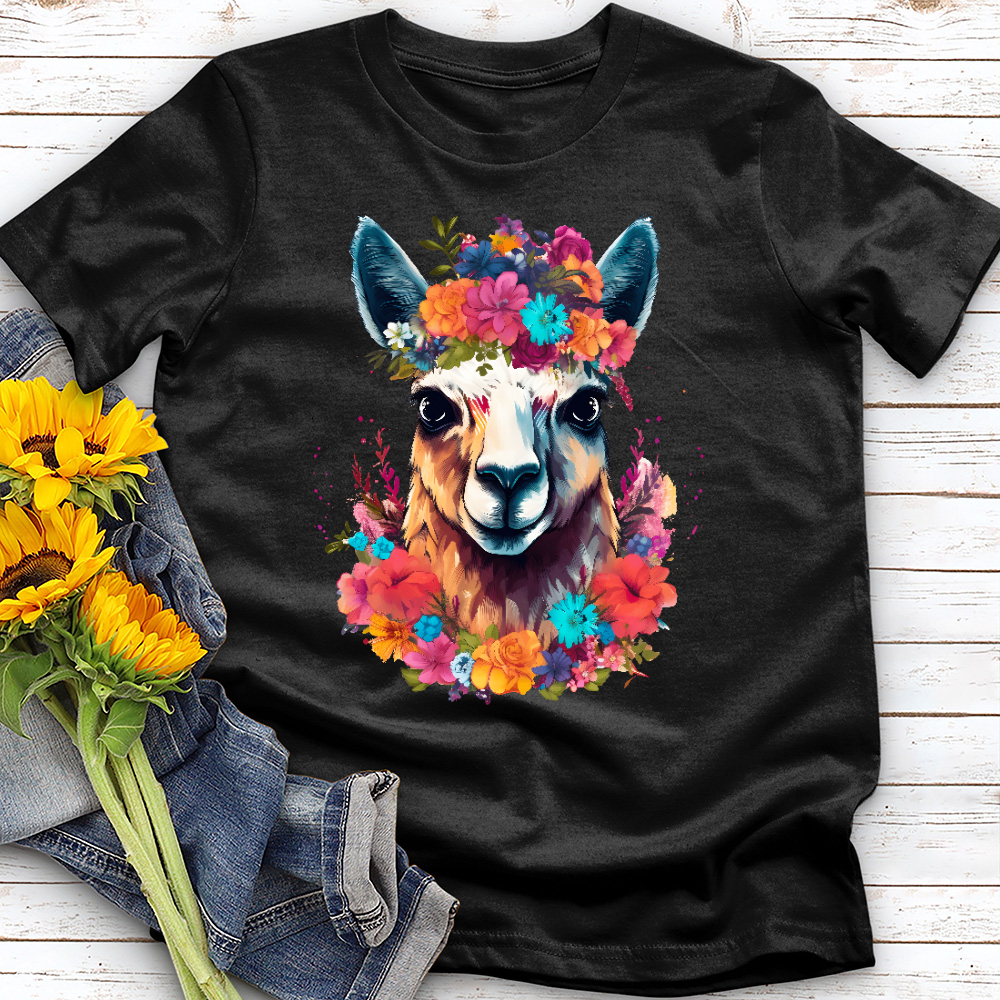 Floral Llama Tee