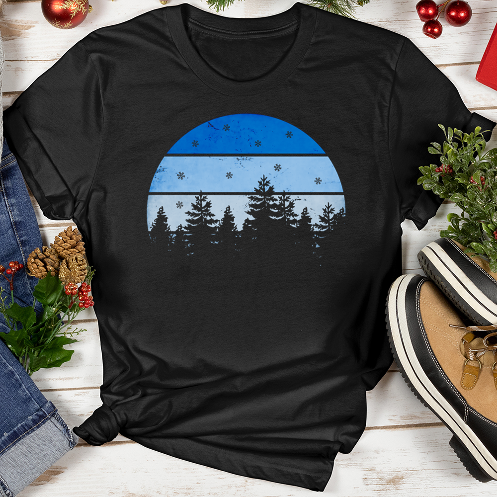 Snow Globe Forest Softstyle Tee