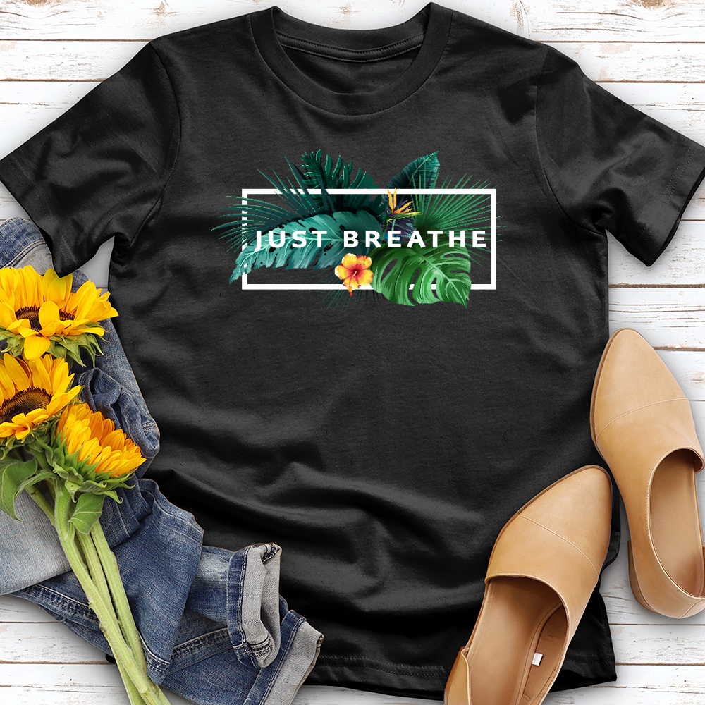 Just Breathe Tropical Tee