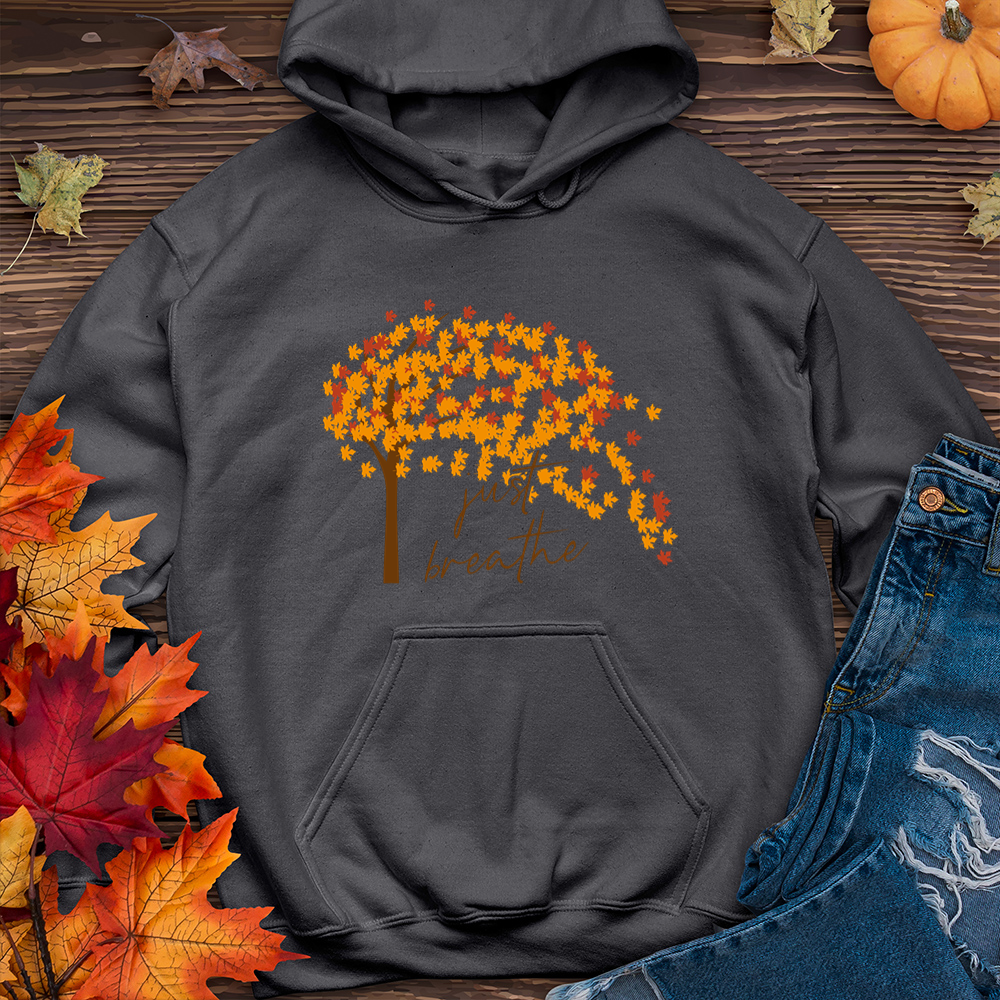 Just Breathe Fall Leaf Hoodie