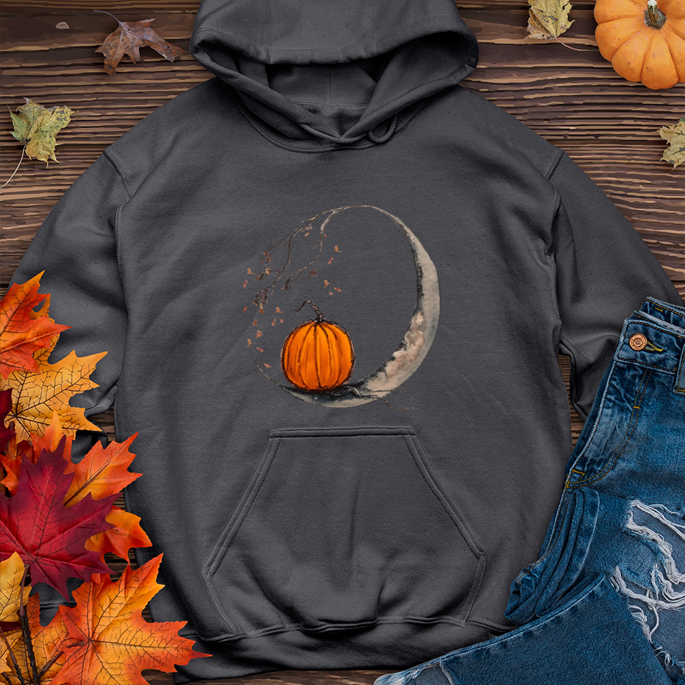 Moon and Pumpkin Hoodie