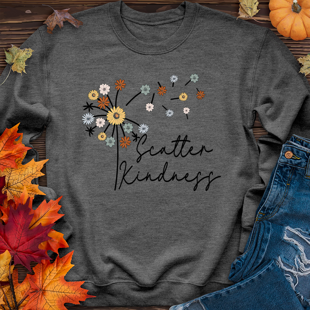 Scatter Kindness Color Dandelion Sweater