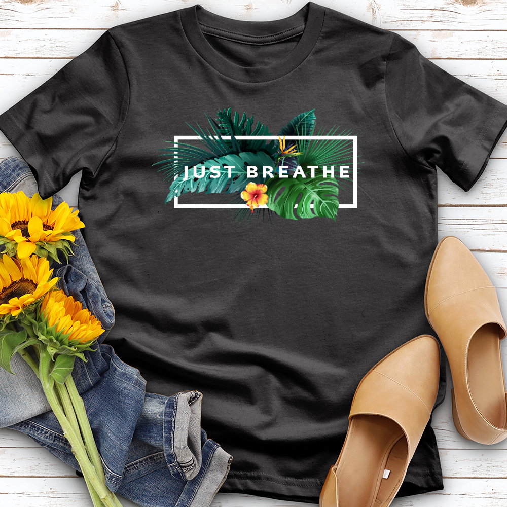 Just Breathe Tropical Tee