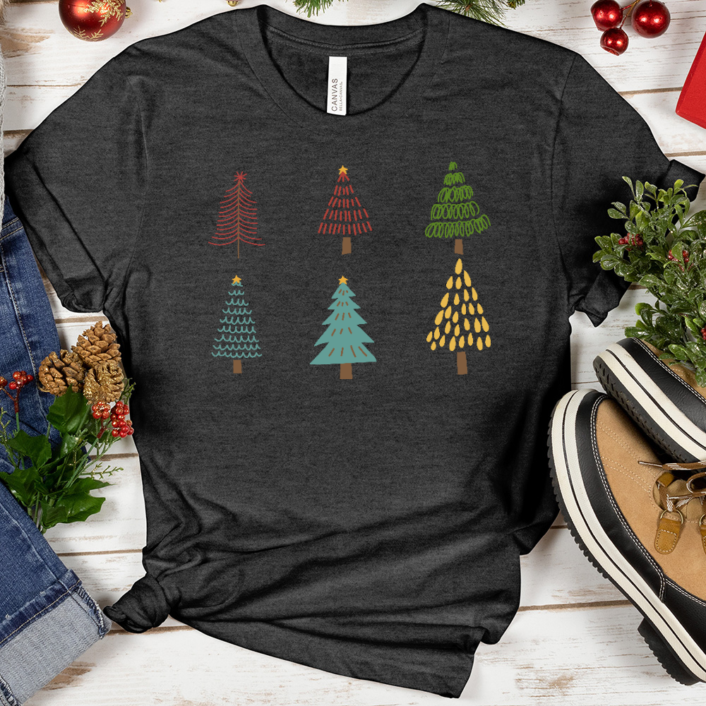 Minimalistic Christmas Trees Tee