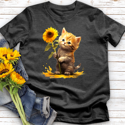Sunflower Kitty Tee
