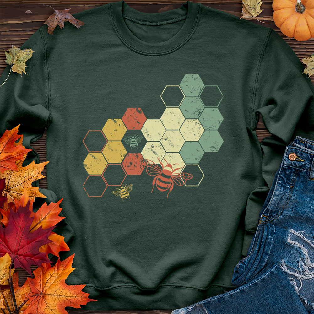 Rainbow Honeycomb Sweater