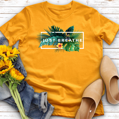 Just Breathe Tropical Tee