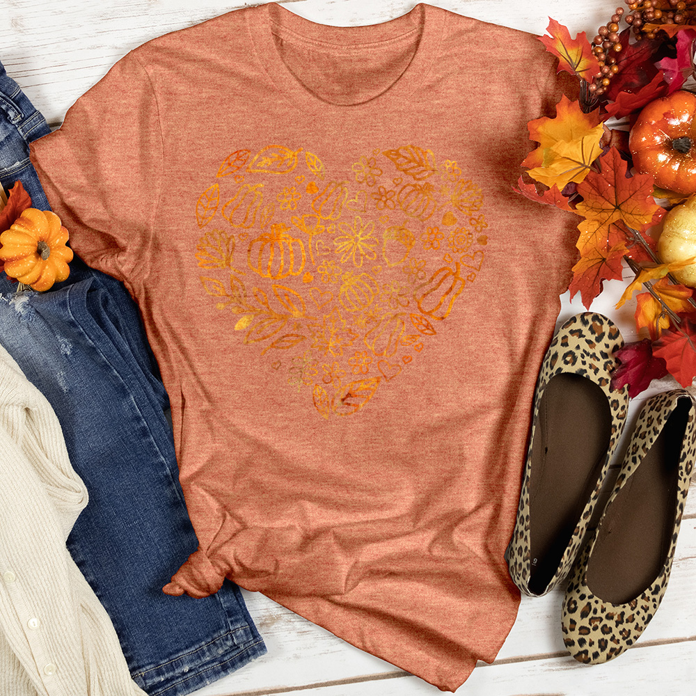 Pumpkin Heart Tee